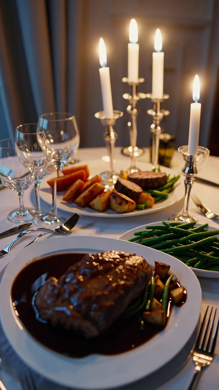 Una deliziosa cena di bistecca.