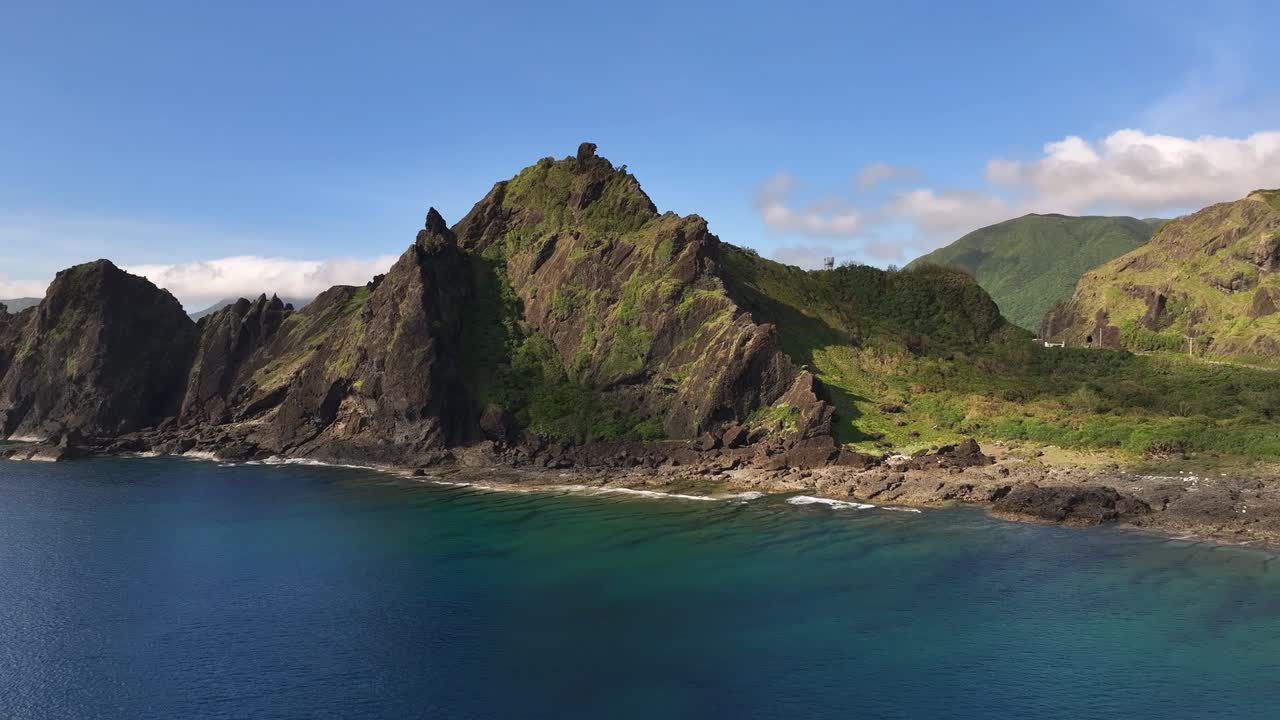 남동아시아 의 열대 섬 인 오키디 섬 의 공중 사진