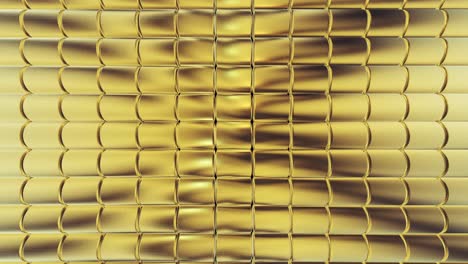 gold foil tiles texture seamless loop background 3d rendering