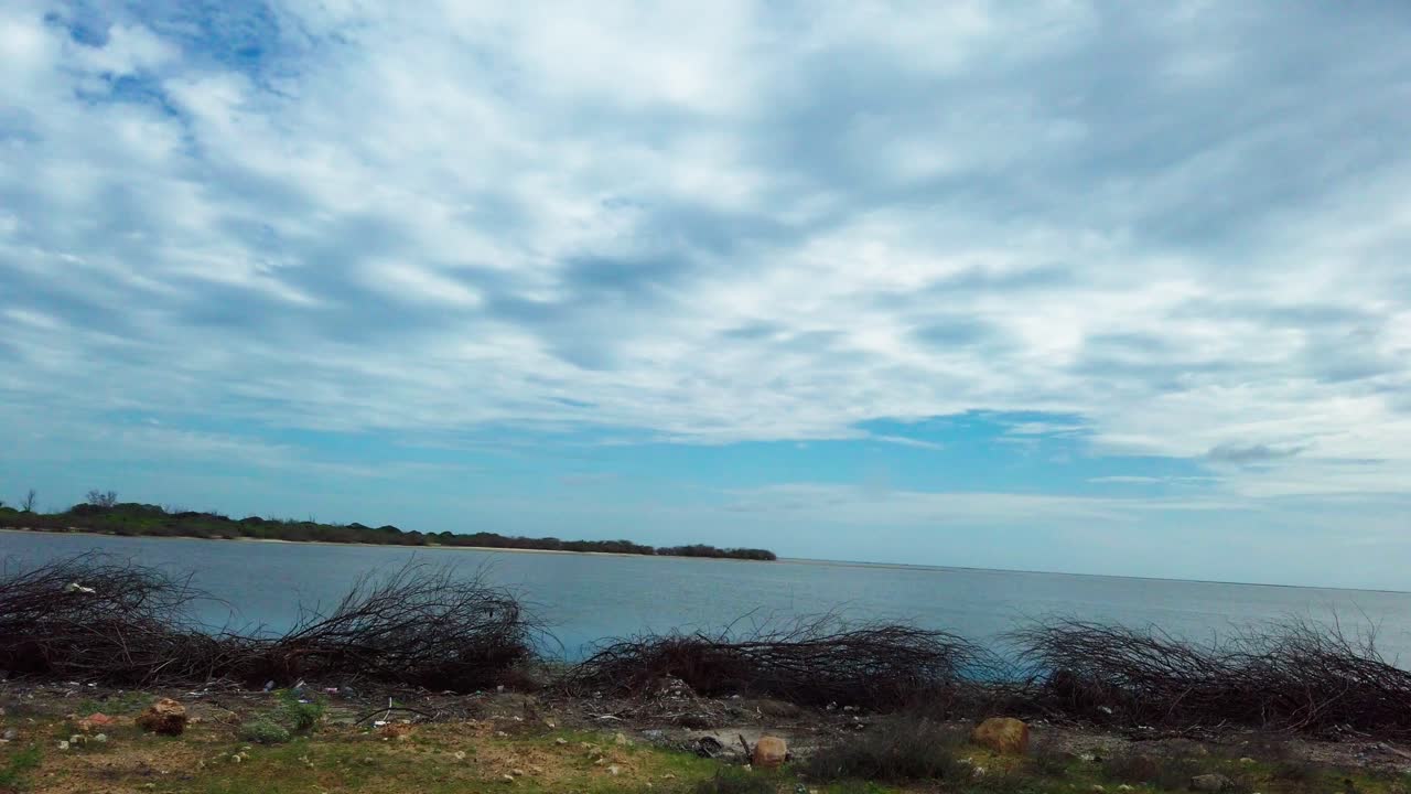 자동차 여행 장면의 vfx 배경, 바가 지역 rameshwaram, pamban