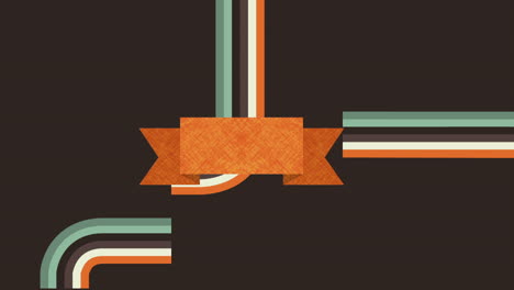 retro design background with ribbon