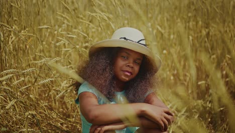 girl in a wheat field