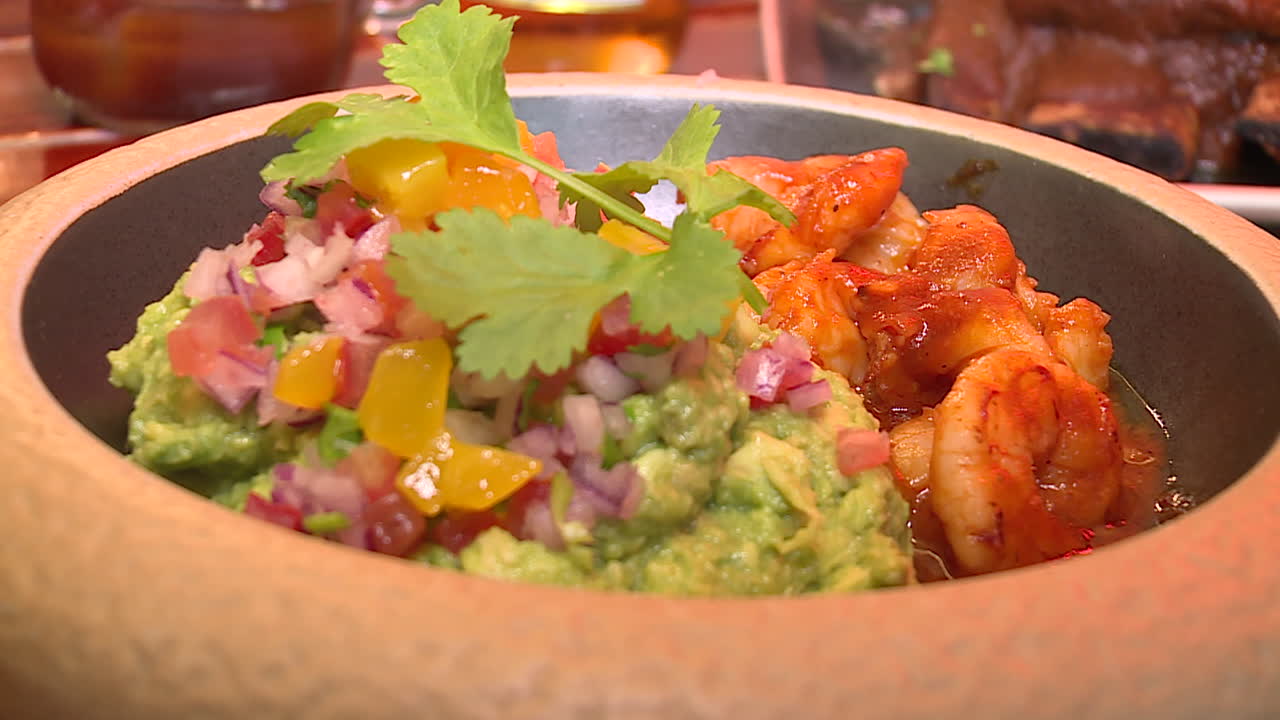 Shrimp with Guacamole