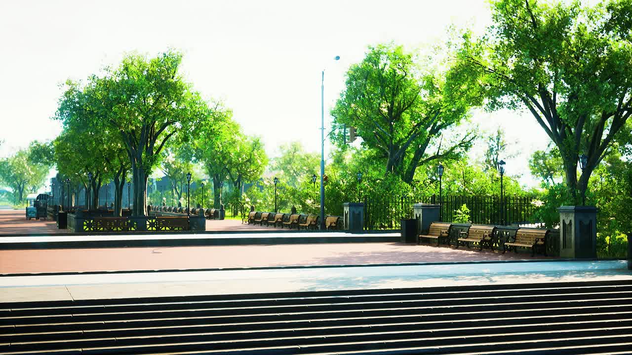 도시 에 있는 평화로운 공원