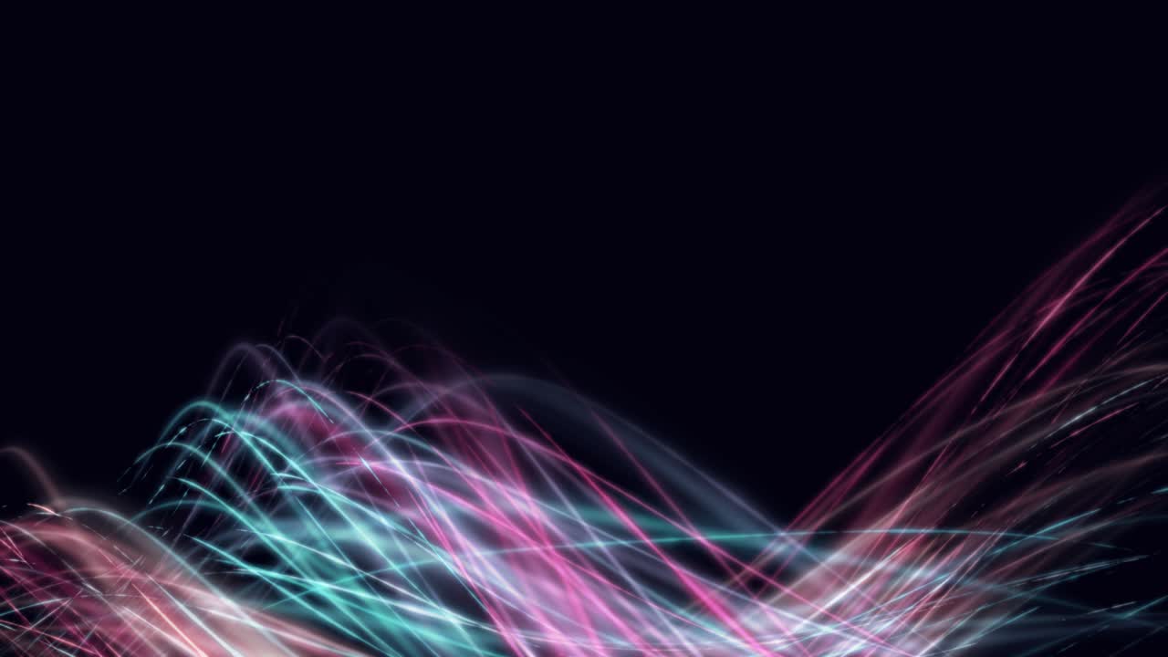 ondas abstractas en movimiento sobre un fondo oscuro.