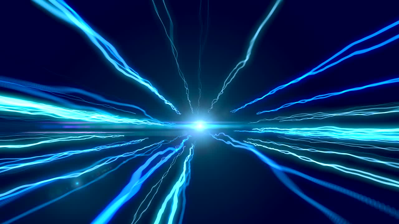 fly through futuristic tunnel with digital Wormhole .4k seamless loop