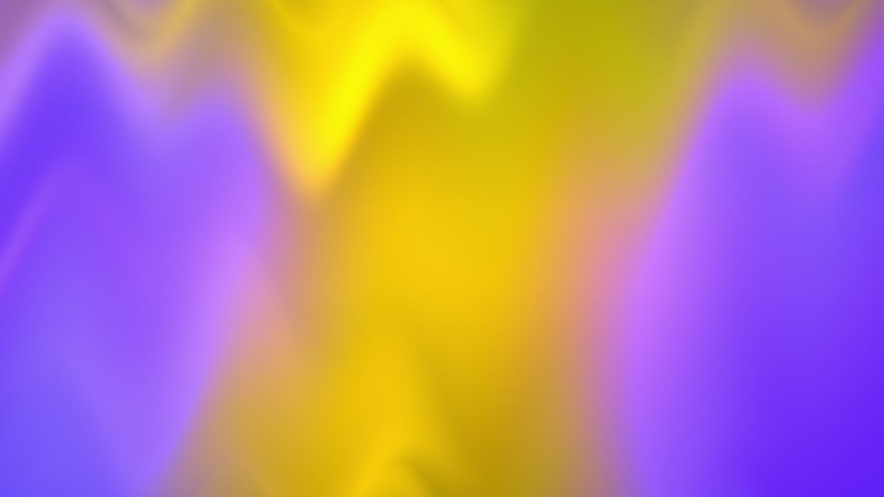An abstract blurred, overlapping wavy shapes in yellow and plum gradients, moving gently in a vivid, looping background animation.