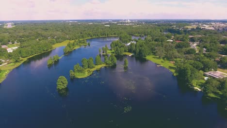 4k river reveal of the hillsborough river in tampa fl