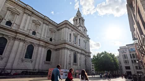 people walking near st. paul's cathedral