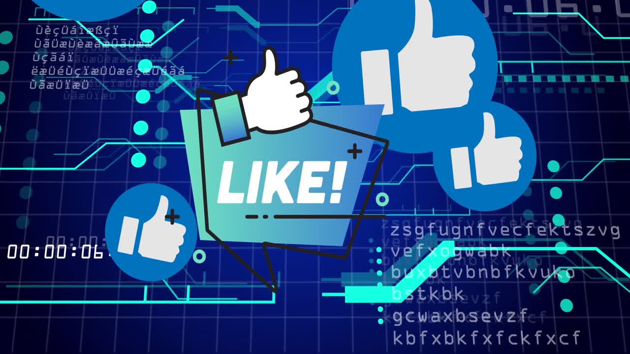 데이터 처리를 통해 미디어 아이콘과 모양의 애니메이션