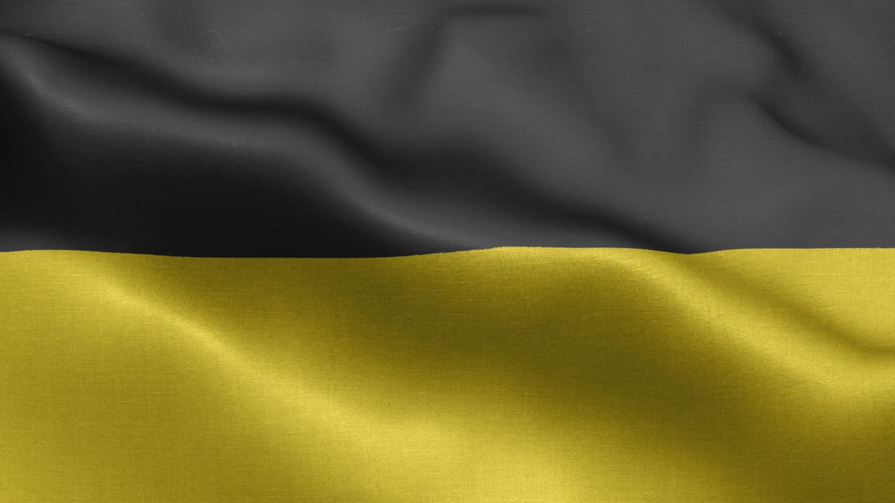 Flag of Gera, Thuringia - Germany state flags - German municipal flags - Germany - Flag wave Pattern loopable Elements - Slow motion shot flag - Loop ready full screen flag is waving in slow motion. Realistic 3D animation. 4K resolution.