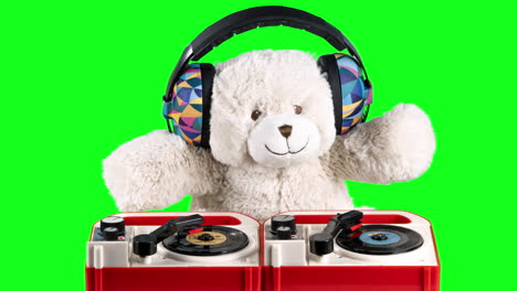 el dj del oso de peluche