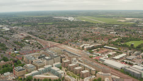 Establishing-aerial-shot-over-Cambridge-Train-station
