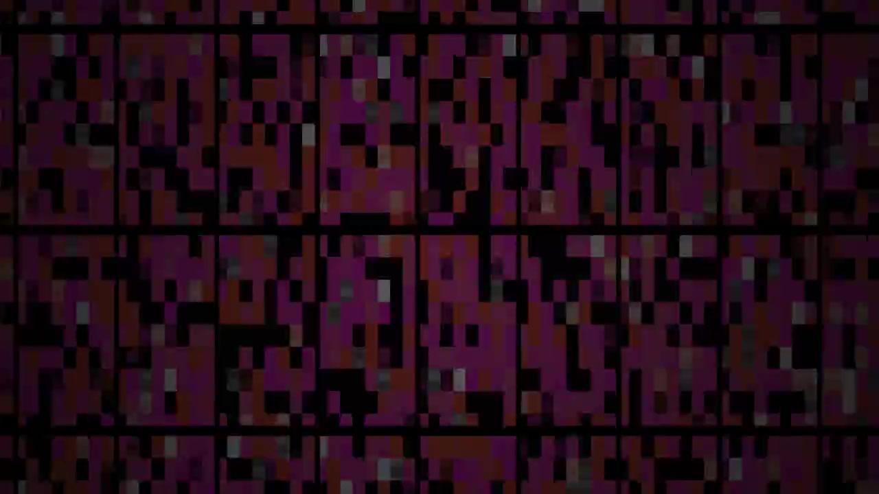 Flickering Digital Pixel Grid Abstract Background Loop