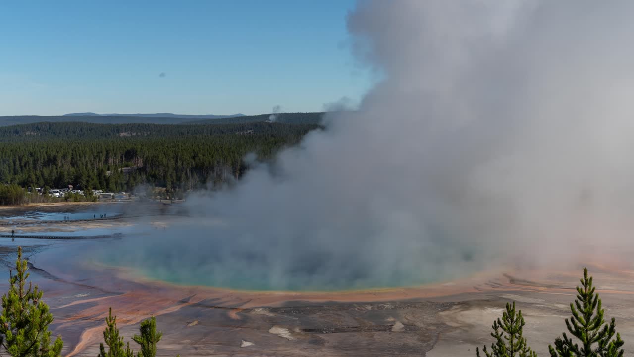gran manantial prismático en el parque nacional de yellowstone