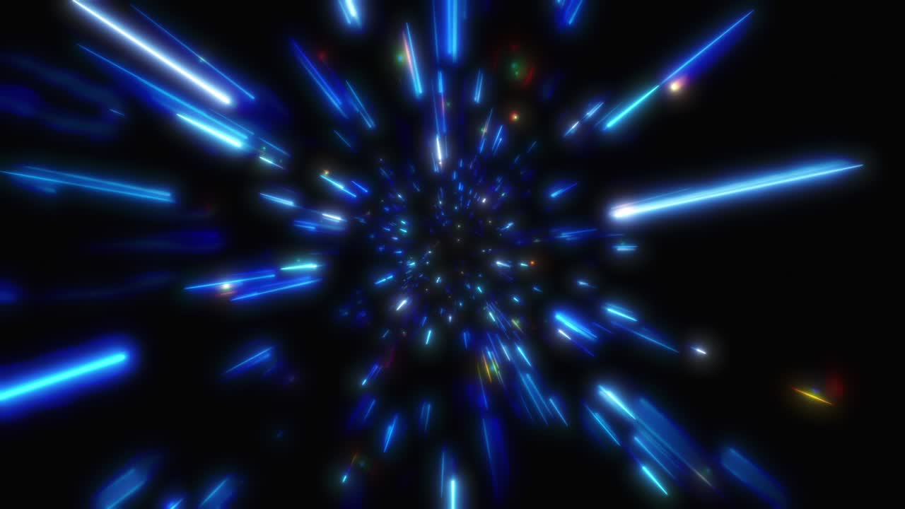warp speed motion graphic seamless loop. (luce senza cuciture grafica a velocità di curvatura)