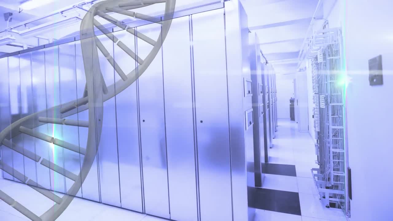 서버  ⁇ 에서 dna 스트랜드의 애니메이션