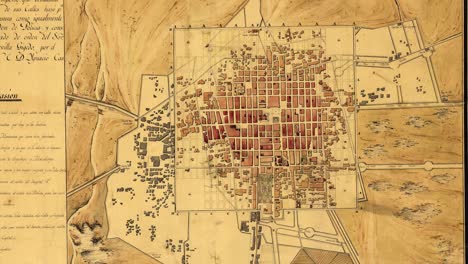 old viceroyalty map of mexico city in the seventeenth century