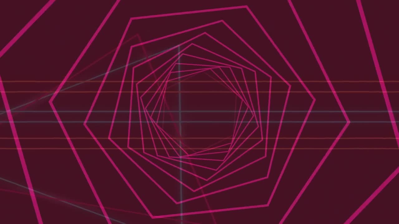 animación de formas en movimiento sobre fondo negro