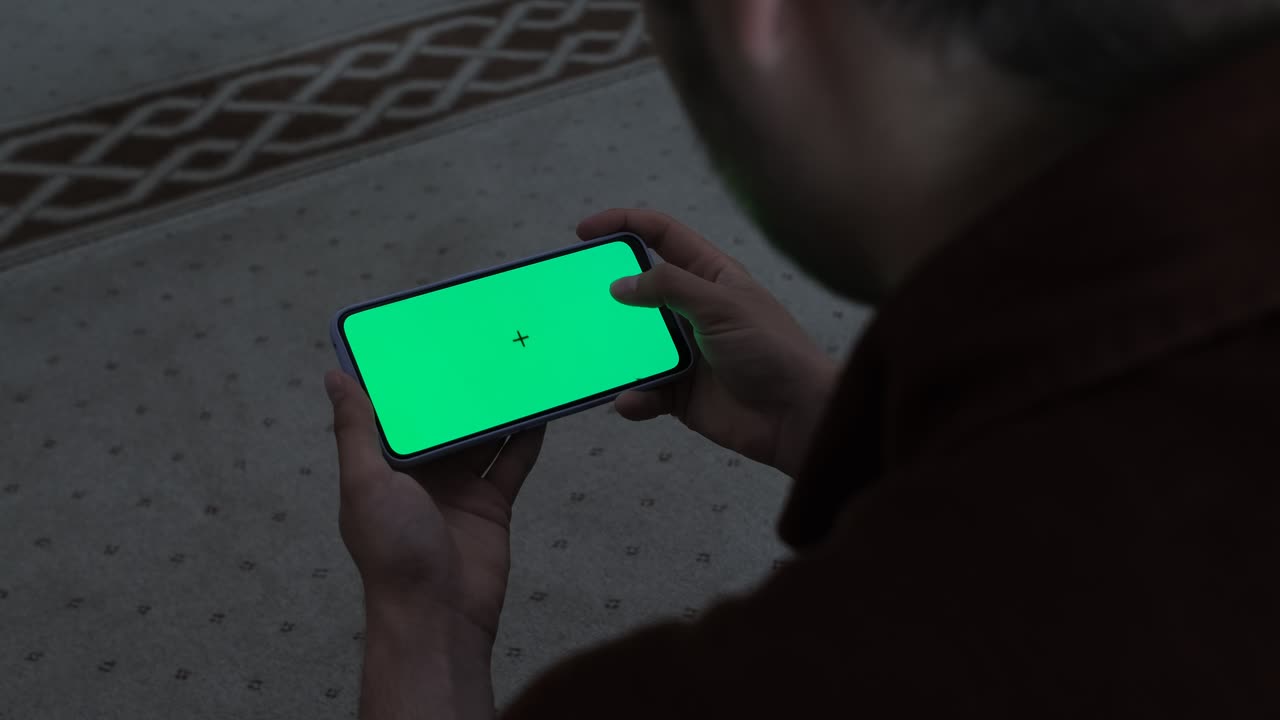 녹색 화면을 보고 있습니다.