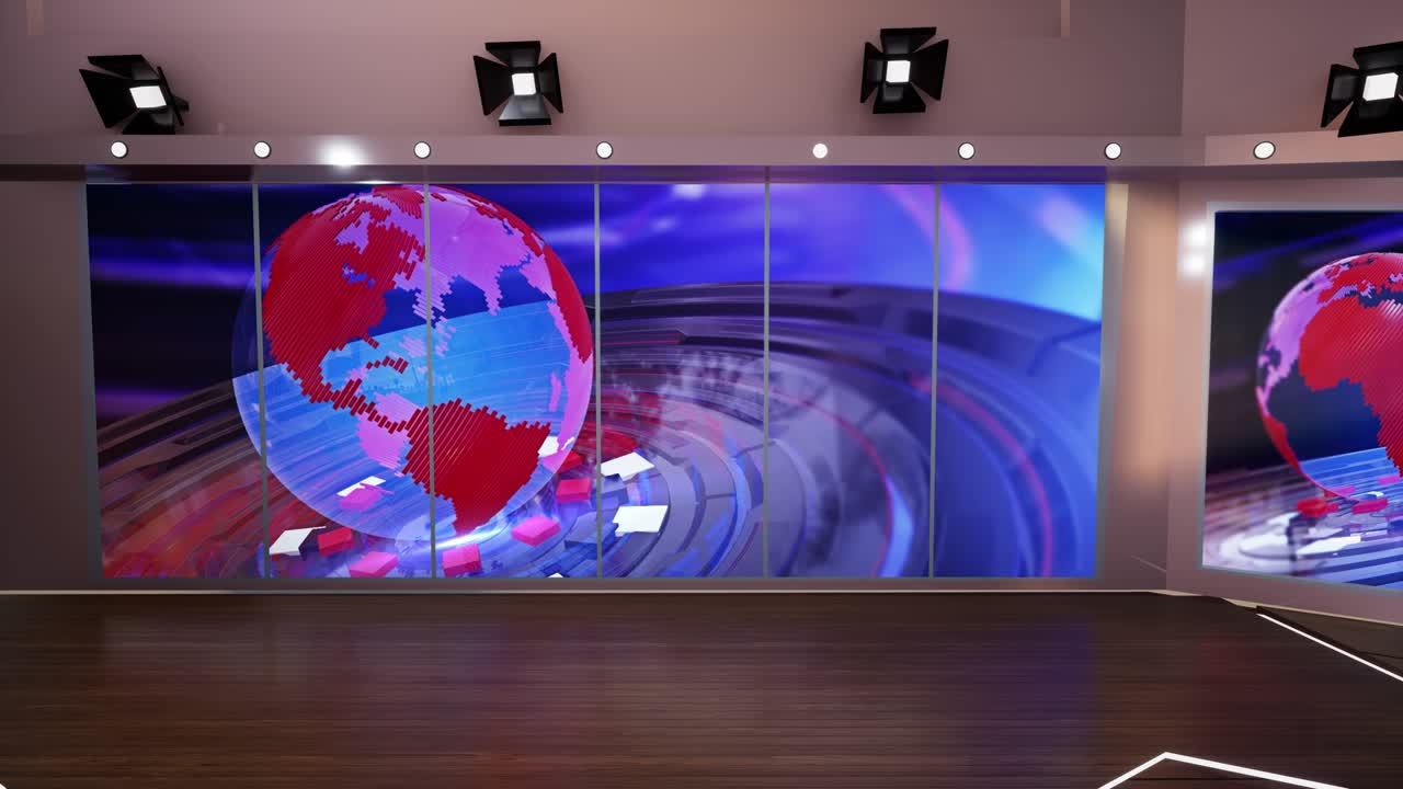 Noticias del estudio de televisión virtual 3D