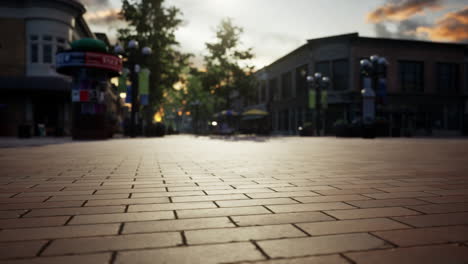 empty-tiled-floor-and-urban-skyline