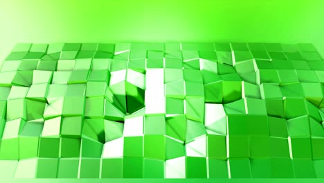 4k clean low poly animated background in loop. seamless 3d animation in modern geometric style with modern gradient colors. creative simple background. green yellow gradient, with copy space 1