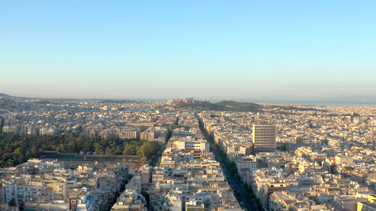 Acropoli di Atene Grecia Timelapse con Drone