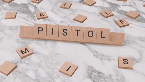 Pistolenwort-Auf-Scrabble