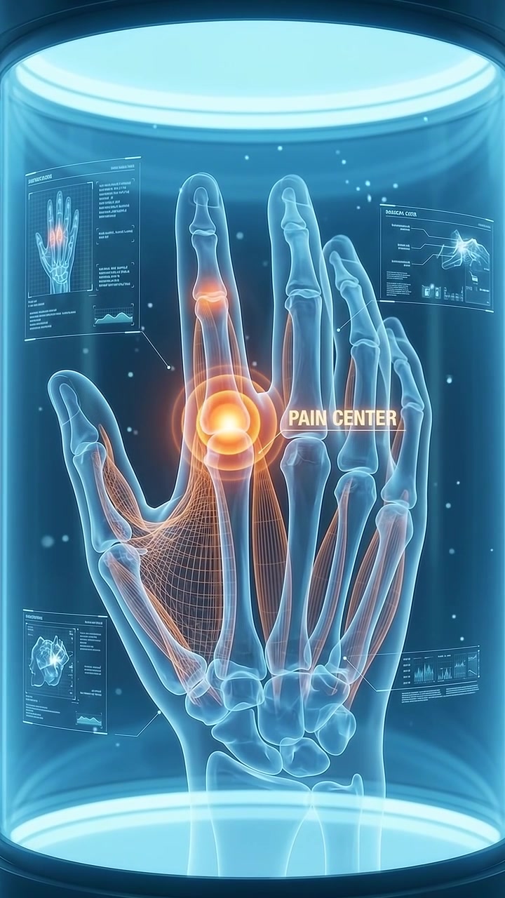 Digital medicinsk visualisering af ledsmerter i menneskehånden