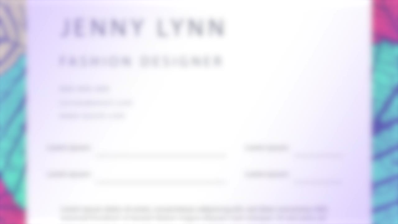 Business Card Design with Editable Elements