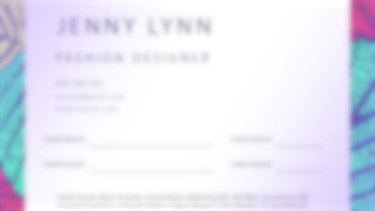 Business Card Design with Editable Elements