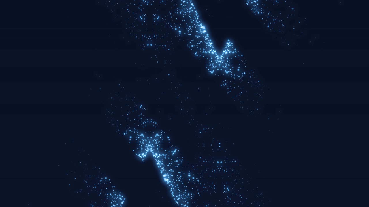 Abstract Glowing Particles Background Loop
