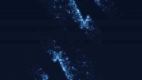 bucle de fondo de partículas brillantes abstractas