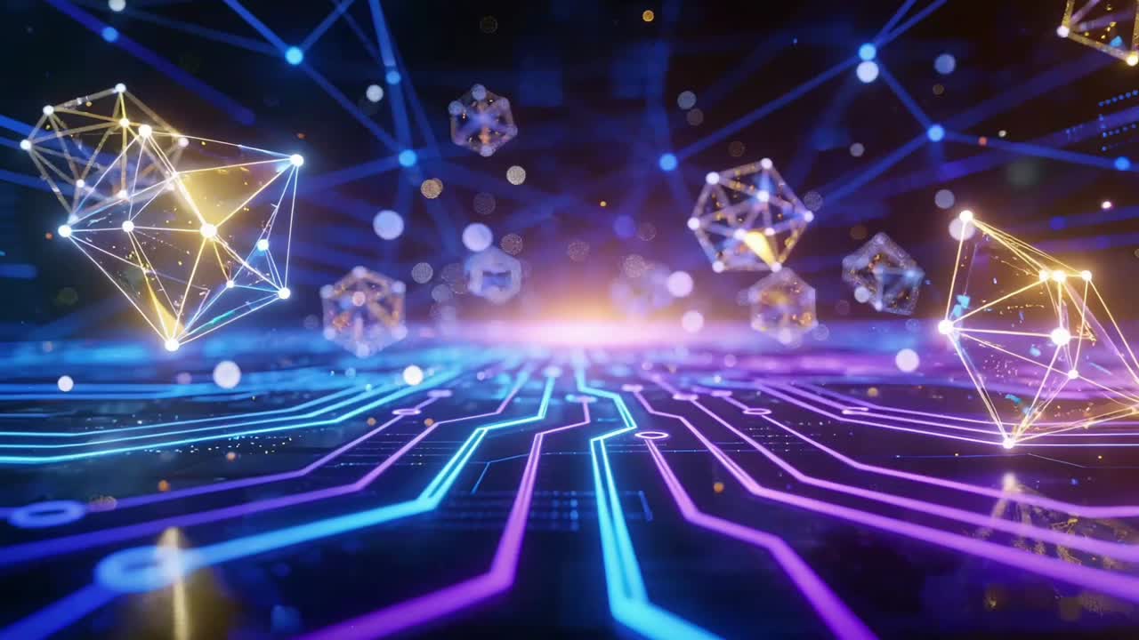 3D modern abstract technology background
