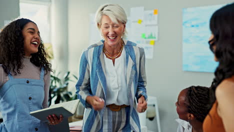 happy diverse business team in meeting
