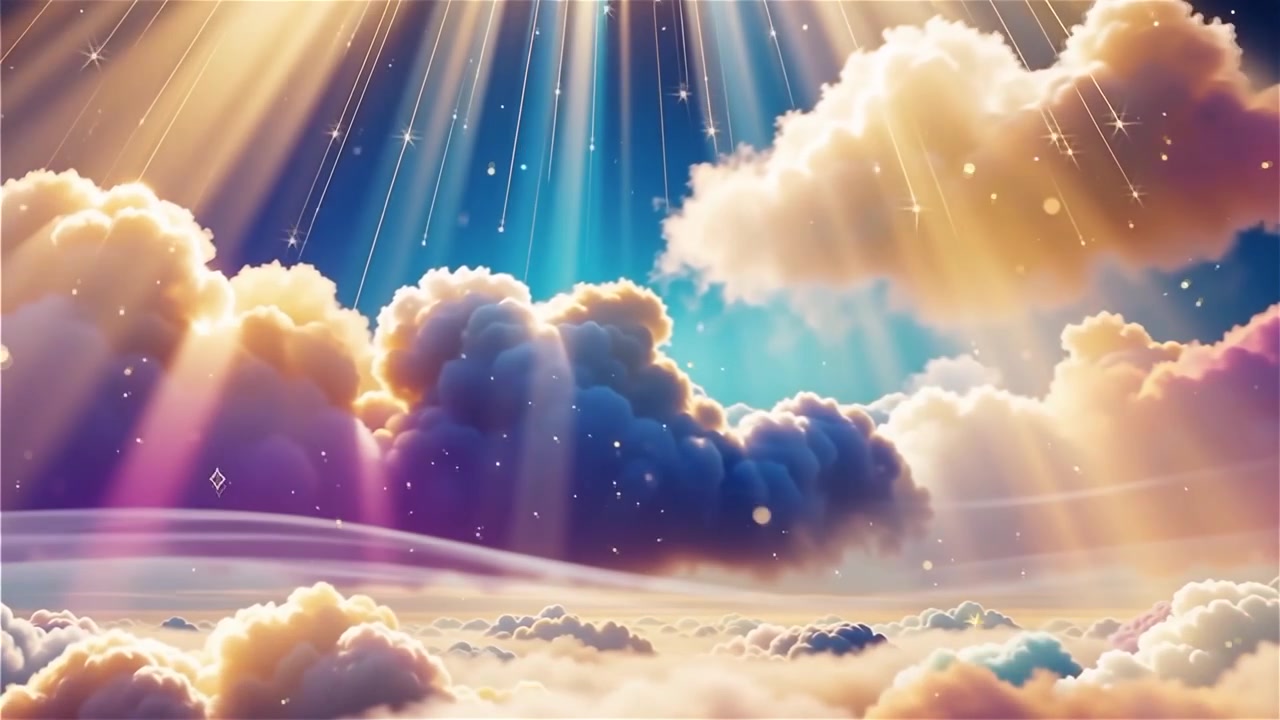 Christian Heavenly Light Worship Background