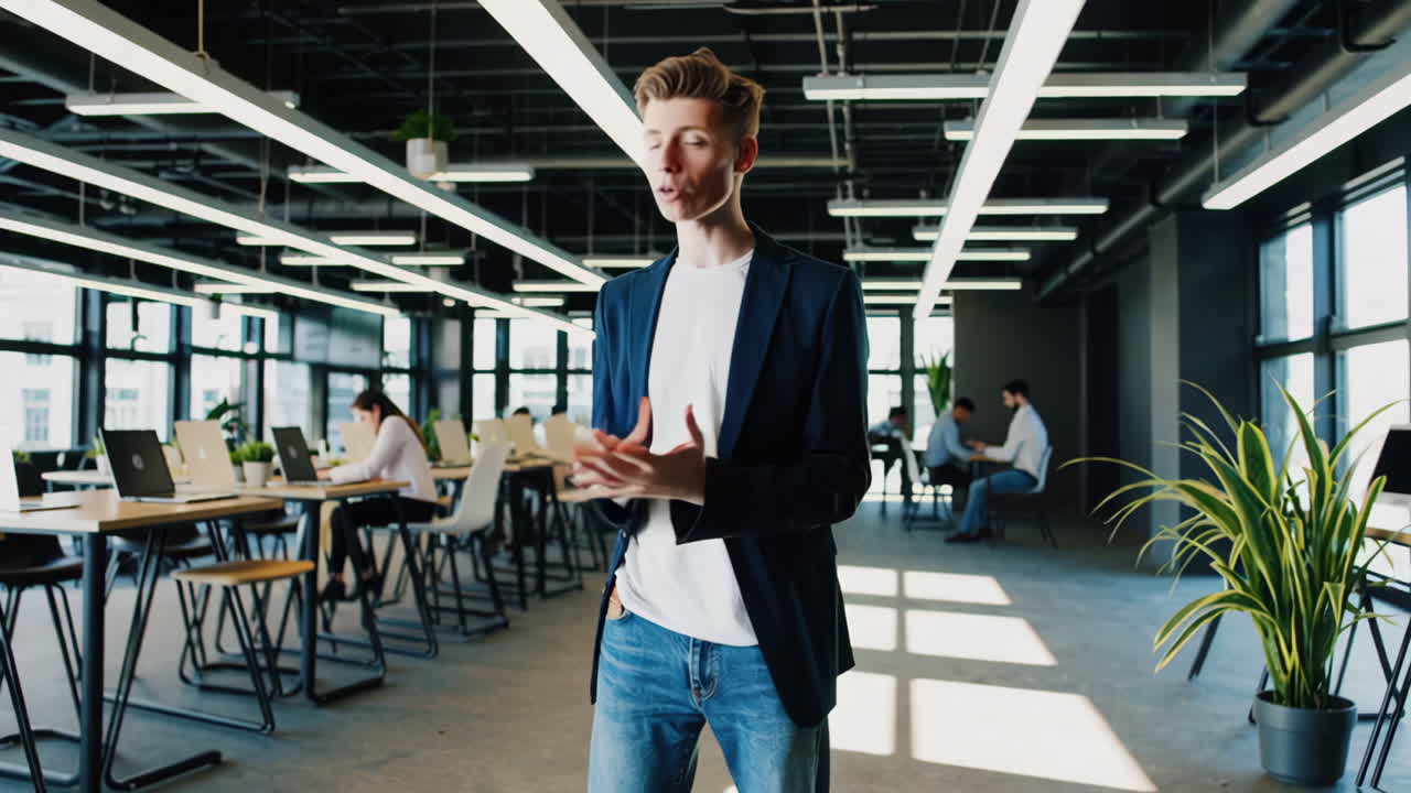 Young Professional in Modern Office