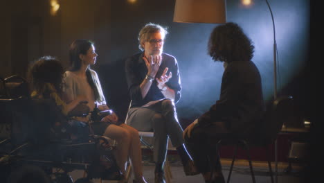 discussion group with support