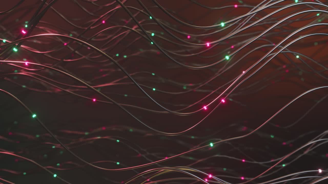 Abstrakt netværk af glødende ledninger