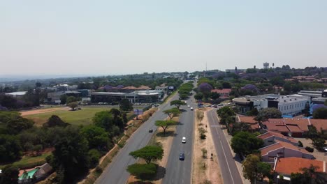 bryanston, sandton - an aerial footage of william nicole on a quite saturday in north of johannesburg, south africa
