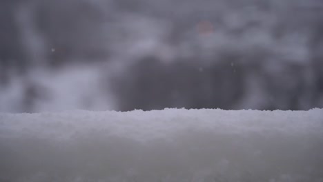 Snowfall-closeup-at-dusk-during-extreme-winter---Norway-Europe