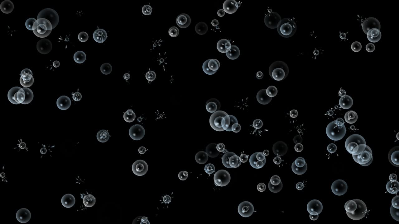 버블 컬러 추상 모션 배경 4k