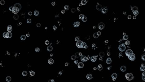 bubble color abstract motion background 4k
