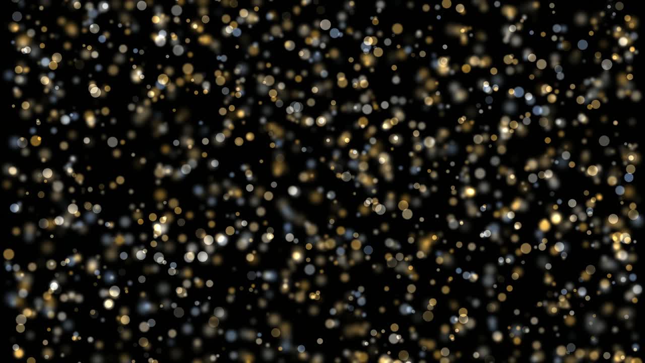 Gold and Silver Bokeh Lights Background