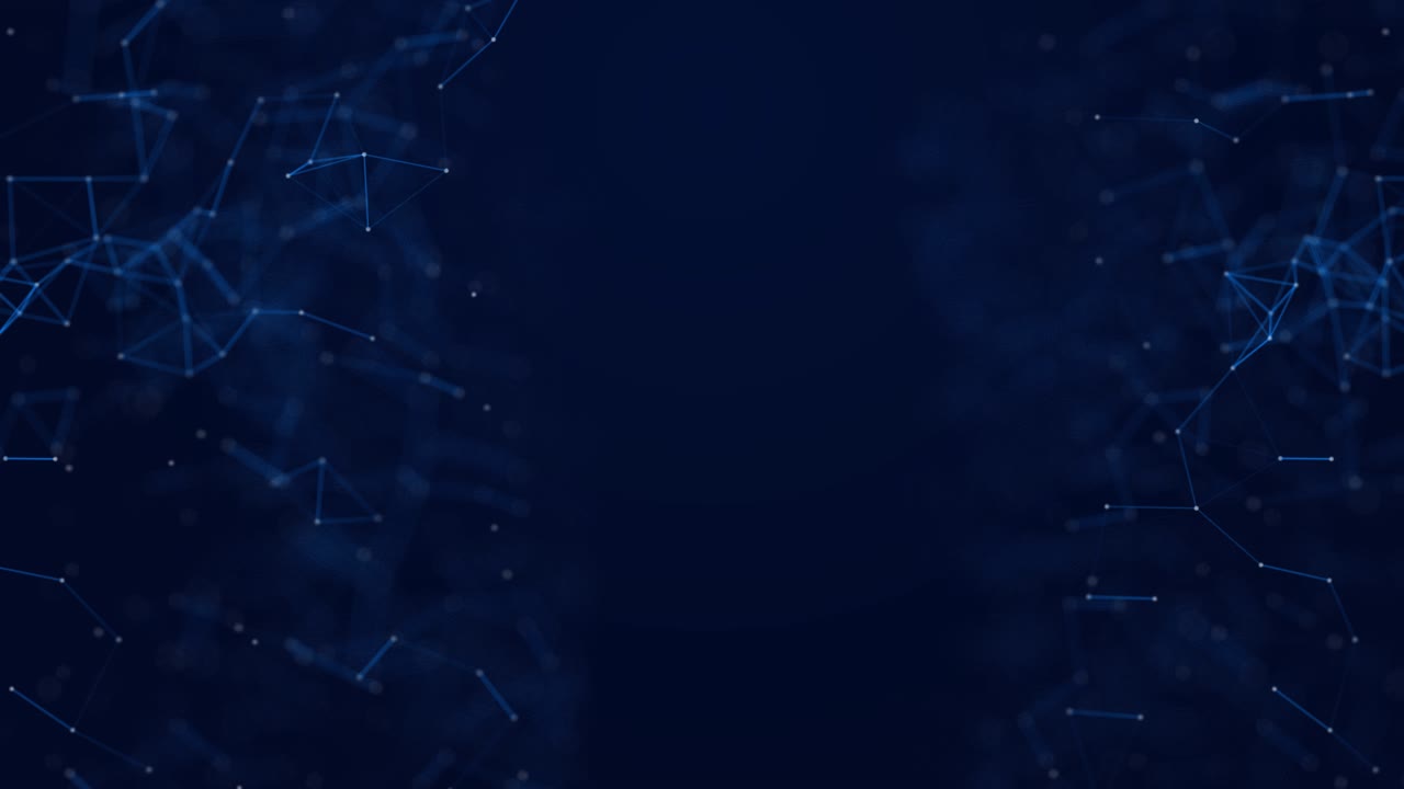 Particles wave flowing cyberspace technology digital connection abstract motion background concept