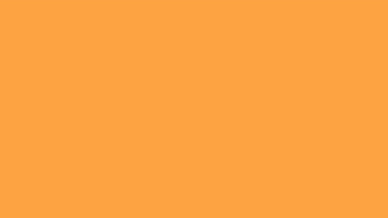 simple House icon with long shadow orange