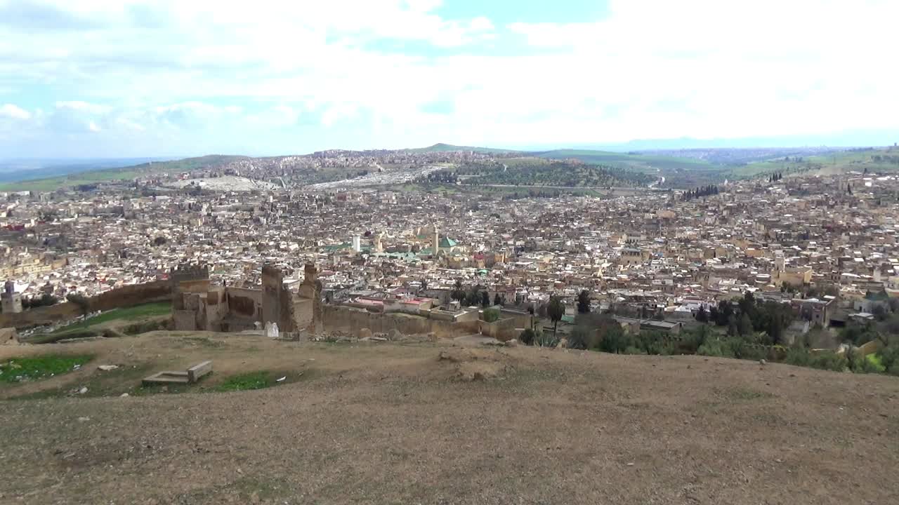 Veduta aerea della medina di Fez
