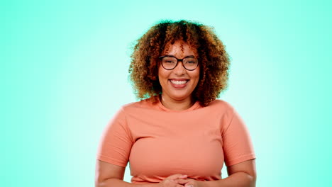 face, funny and black woman laughing