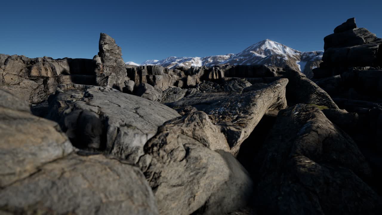 rocas y piedras en las montañas de los alpes